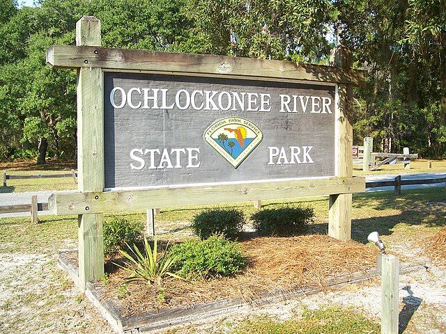 Roadside sign Ochlockonee River State Park