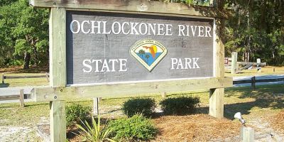 Roadside sign Ochlockonee River State Park